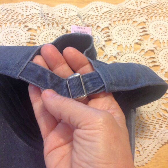 NWT Faded Denim Lady's Cap with Butterfly - Picture 4 of 6